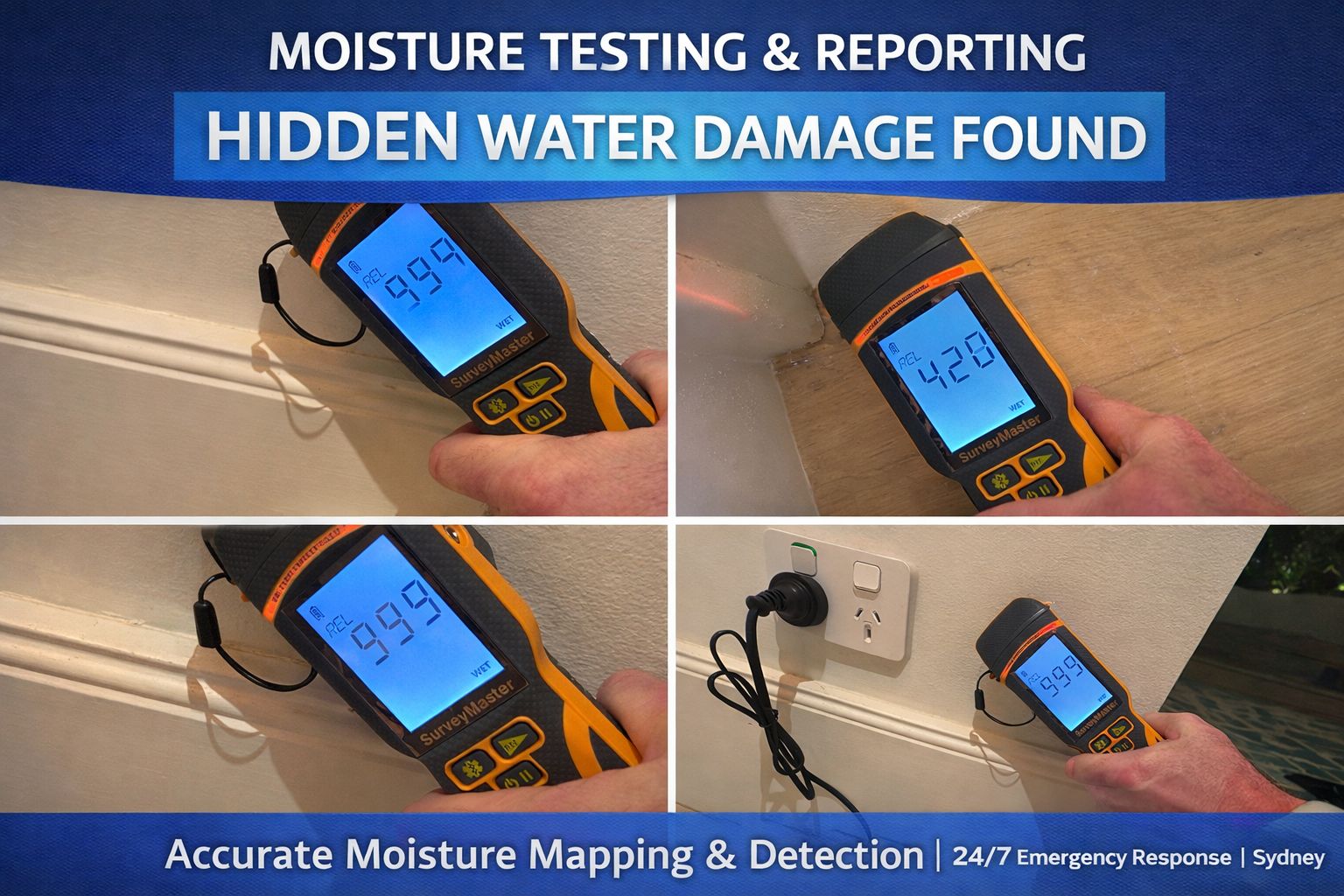 Moisture testing and reporting